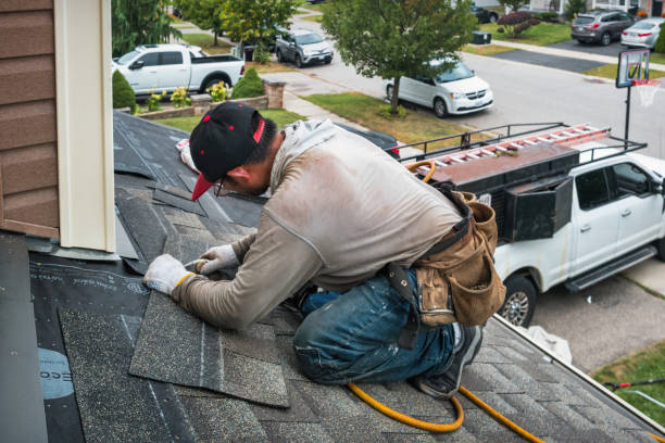 Professional Roof Leak Repair technician working in Mathews, VA